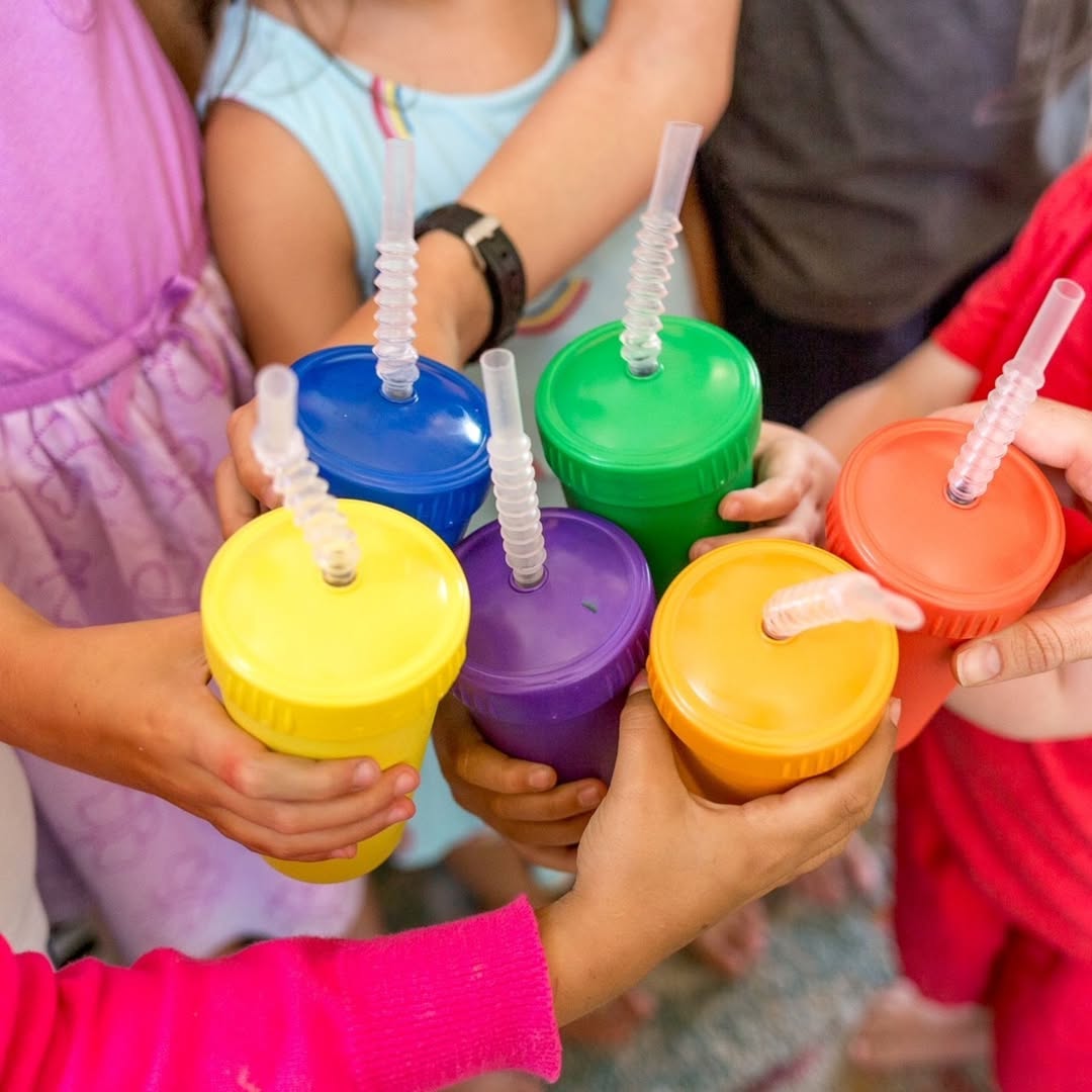 Retailer arranging eco-friendly baby products