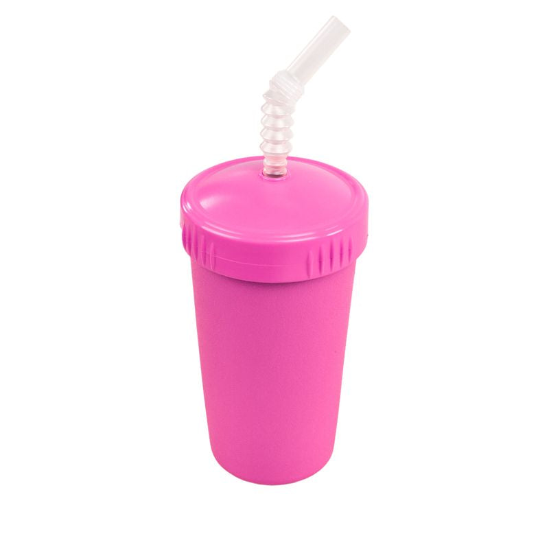 Re-Play Straw Cup with Reusable Straw - Bright Pink