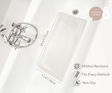 Hevea - Bath Mat - Upcycled Natural Rubber - Large - Colour: Marble