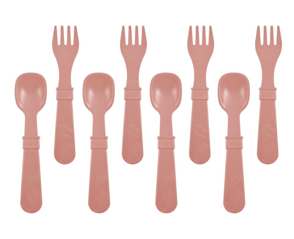 Re-Play Forks and Spoons - Desert - 4 of each - No Retail Packaging