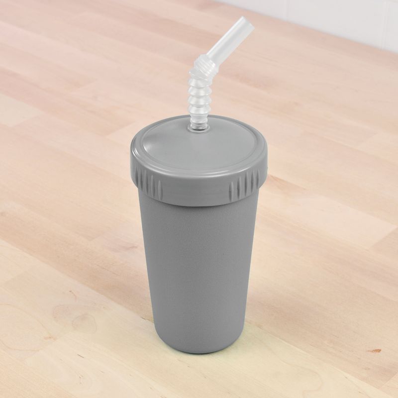 Re-Play Straw Cup with Reusable Straw - Grey