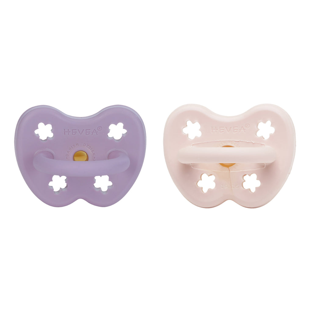 HE-CP-O-2PK-PP-LA-3-36 - HEVEA Pacifier_Ortho_3 to 36 M_two pack_Powder Pink and Lavender_5710087447319 2.jpg