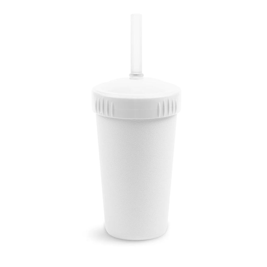 Re-Play Straw Cup with Reusable Straw - White