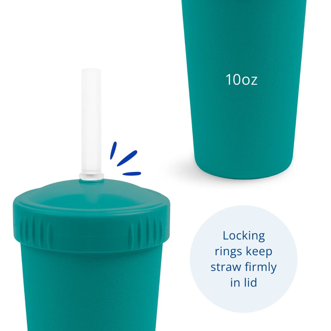 Re-Play Straw Cup with Reusable Straw - Teal