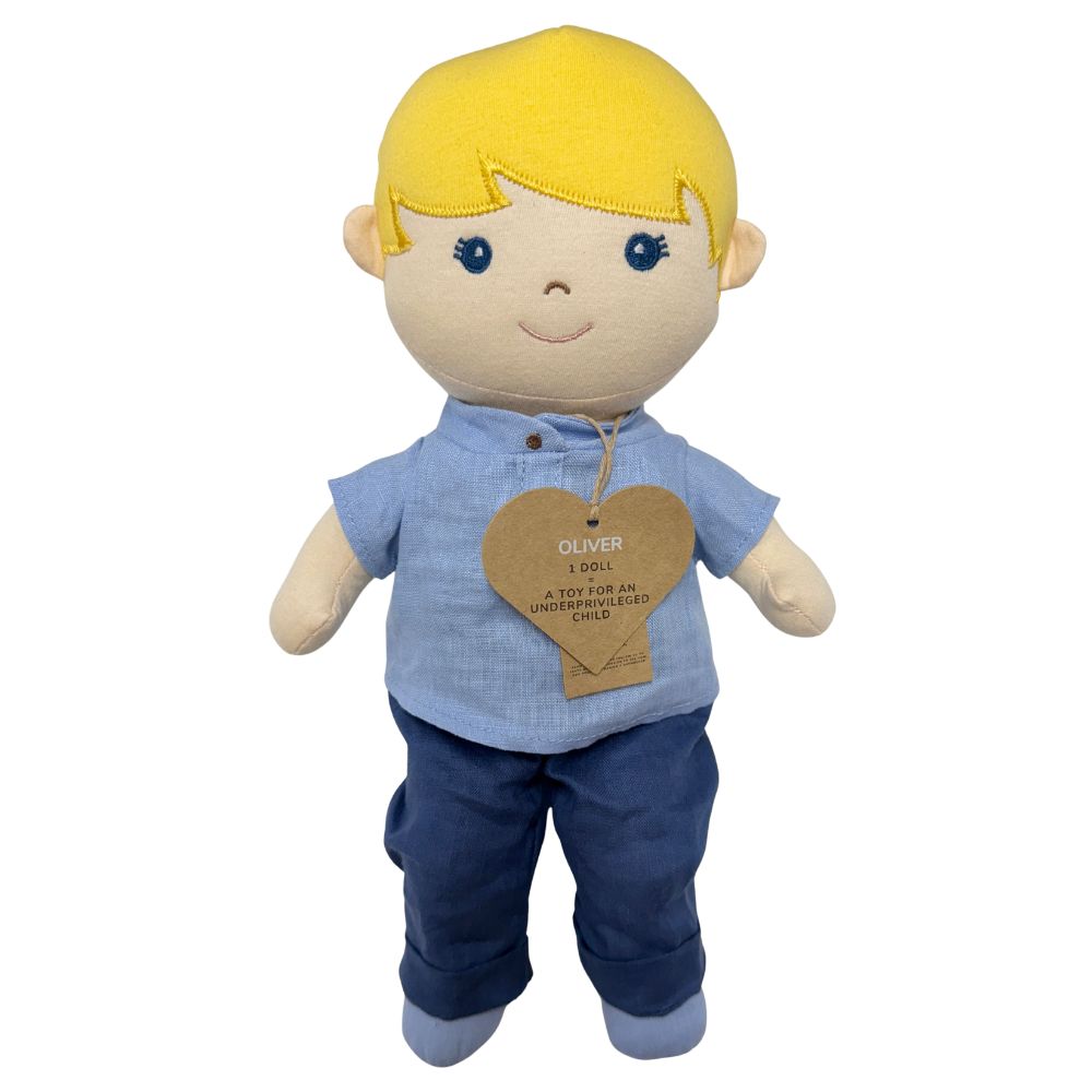 Oliver Rag Doll = Toy for Underprivileged Child