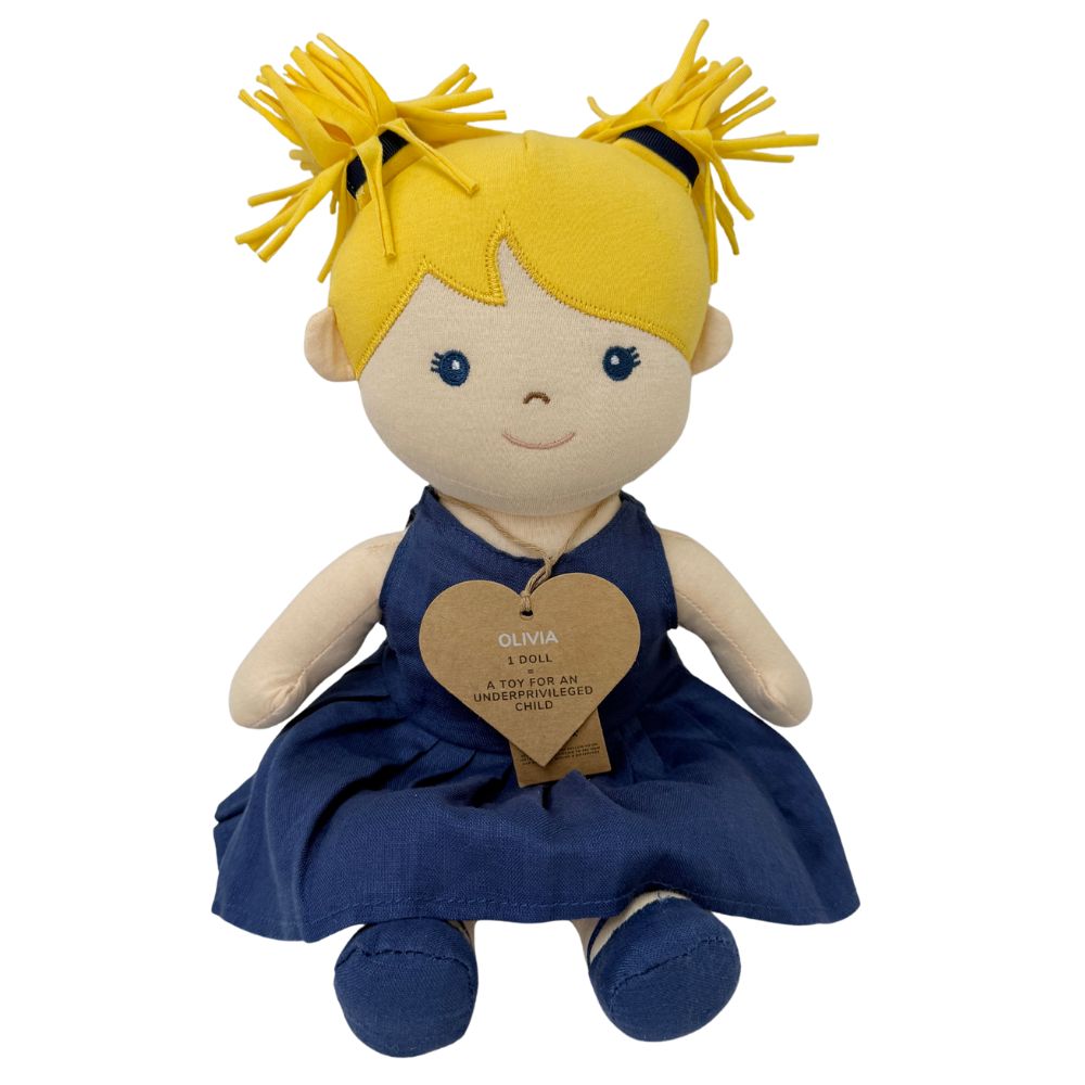 Olivia Rag Doll = Toy for Underprivileged Child