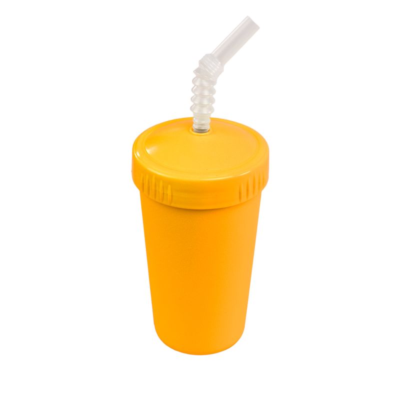 Re-Play Straw Cup with Reusable Straw - Sunny Yellow