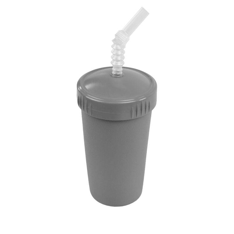 Re-Play Straw Cup with Reusable Straw - Grey