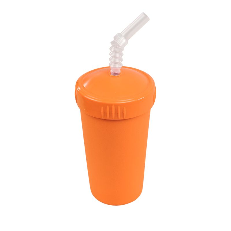 Re-Play Straw Cup with Reusable Straw - Orange