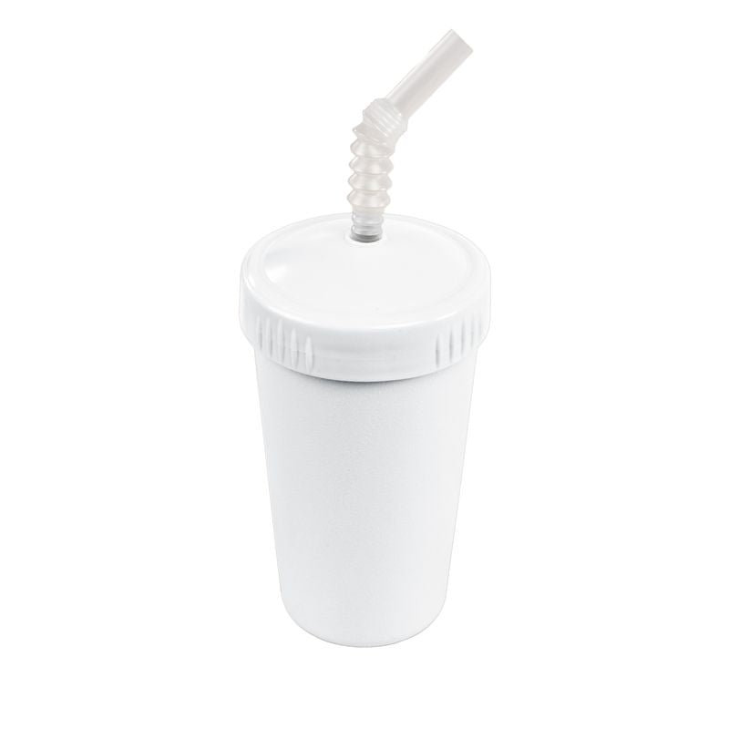 Re-Play Straw Cup with Reusable Straw - White